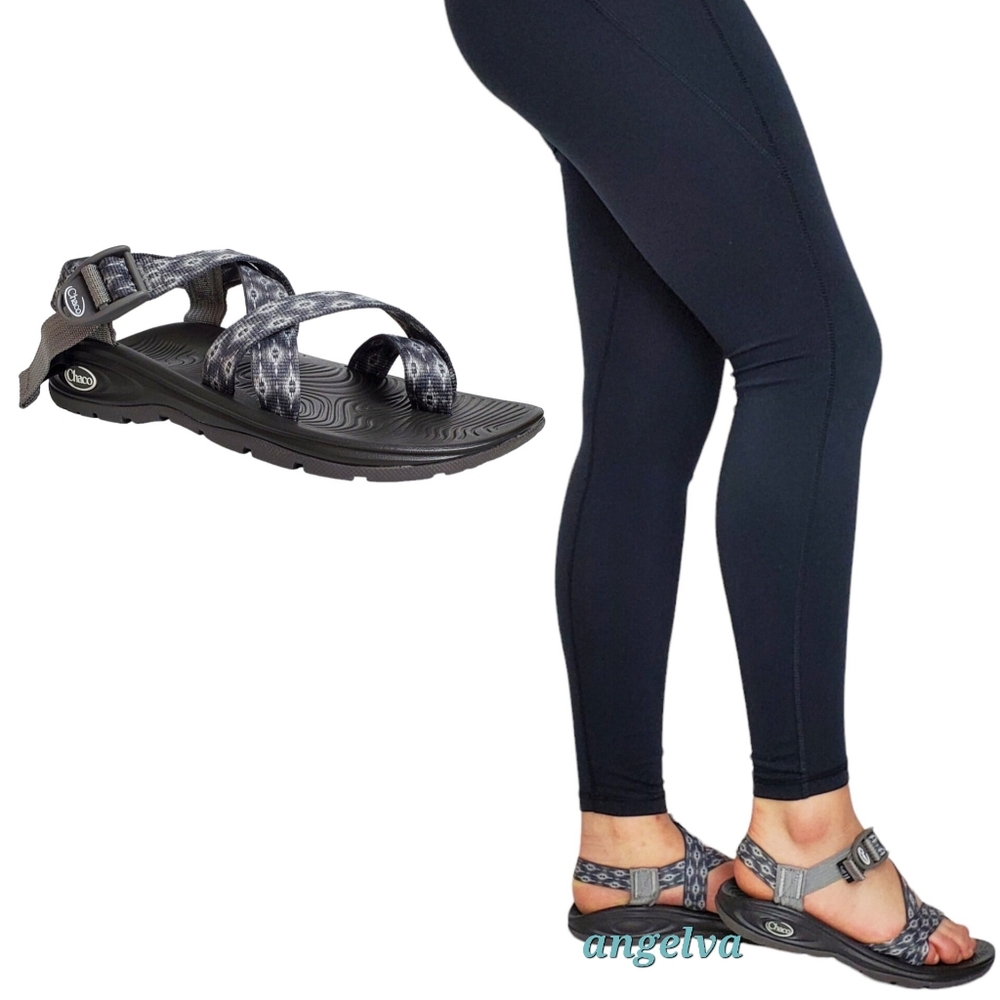 New Chaco zvolv 2 sandals nova gray strappy outdoor hiking water resistant beach